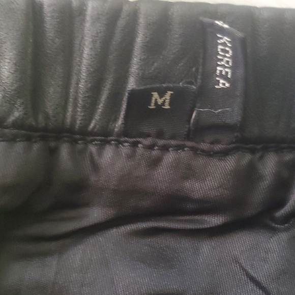 Studio Black A-Line Leather  Skirt - Picture 8 of 8